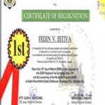 Certificate of Recognition by BIR